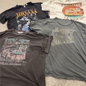 Free People - Lot of 4 Graphic Tees